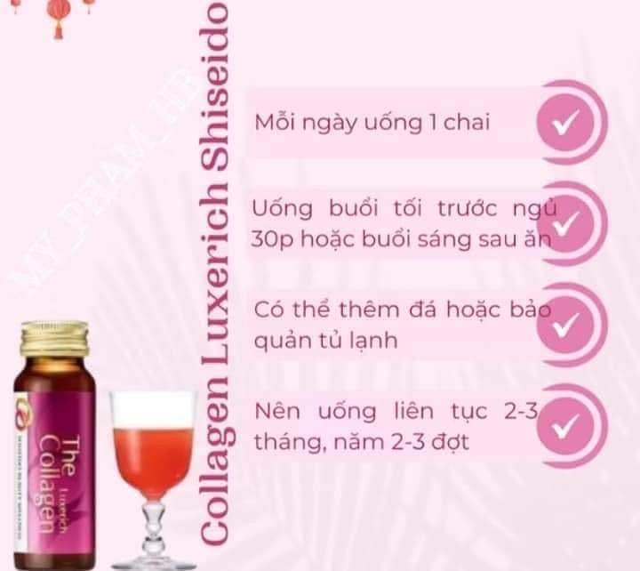 Shiseido Collagen Luxerich Drink 30 Bottles – Japanese Liquid Collagen Supplement
