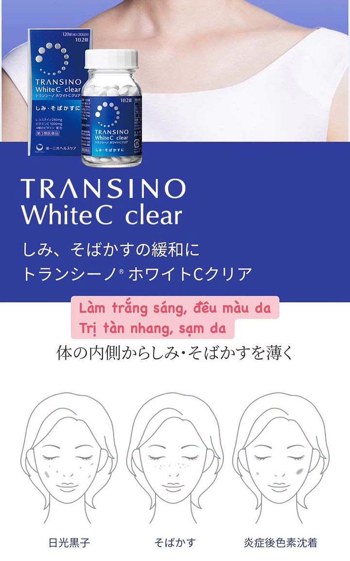 Transino White C Clear – 240 Tablets - Made in Japan