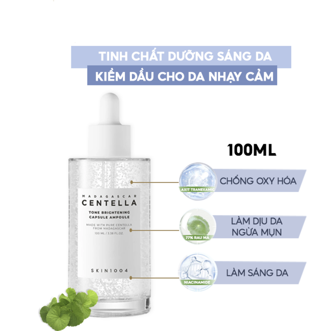 Skin1004 Centella Tone Brightening Capsule Ampoule 100ml- Made in Korea