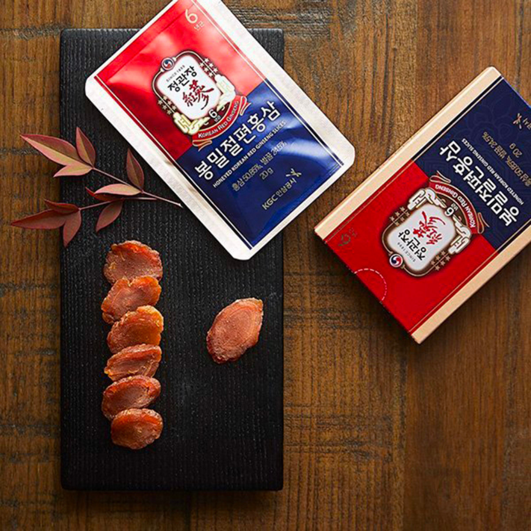 Jung Kwan Jang Honey-Infused Sliced Red Ginseng