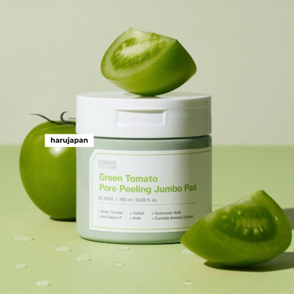 SungBoon Green Tomato Pore Peeling Jumbo Pad (180ml)