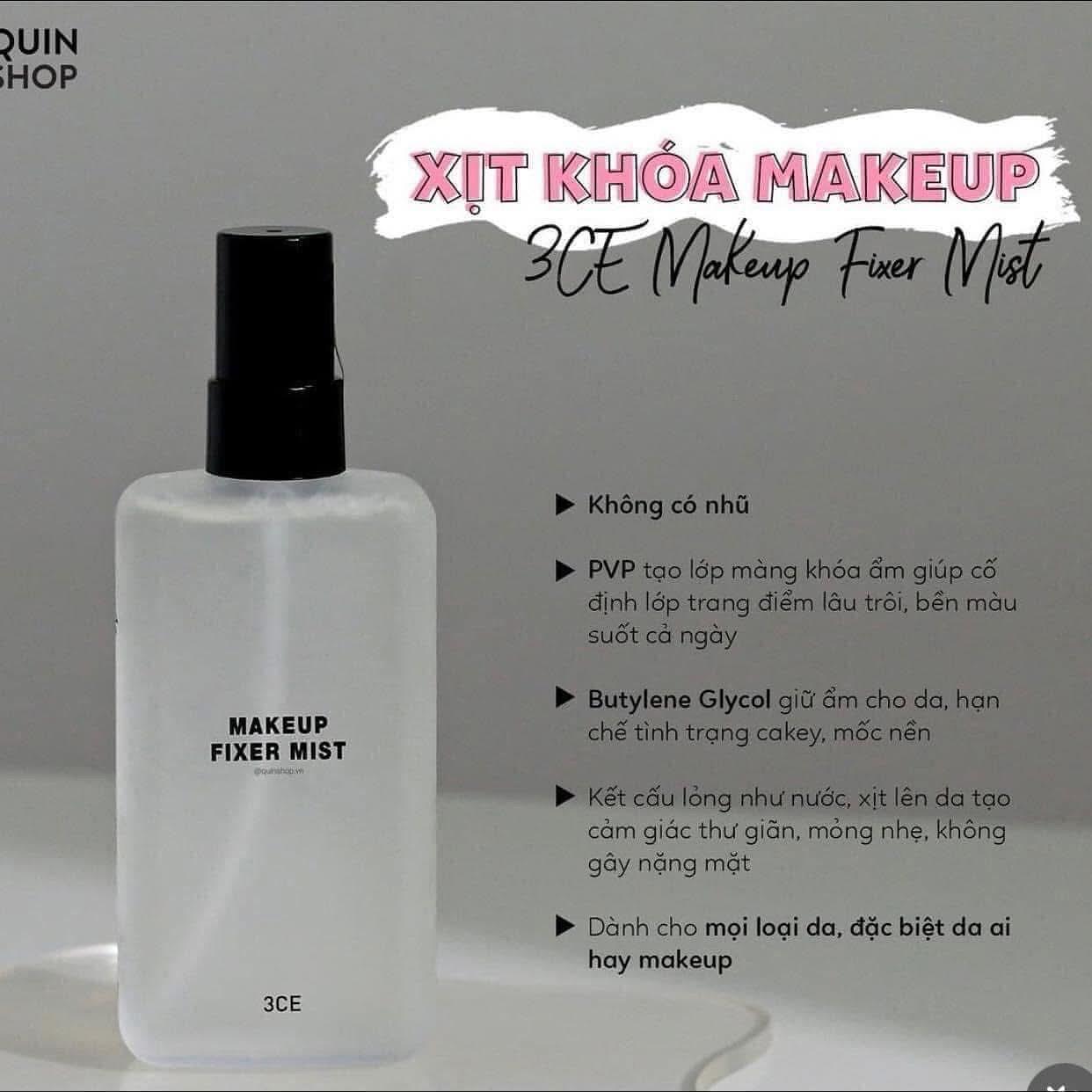 3CE makeup fixer mist 95ml