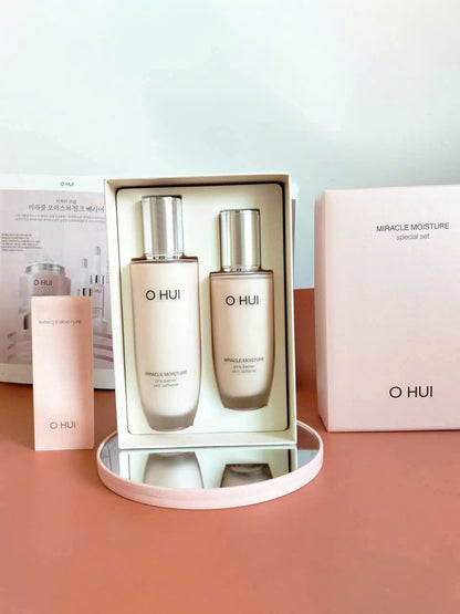 Ohui miracle moisture pink barrier skin softener Set 150ml + 100ml
