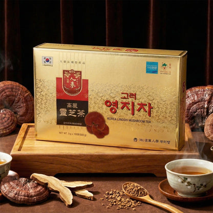 Korean Lingshi mushroom tea