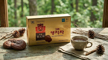 Korean Lingshi mushroom tea