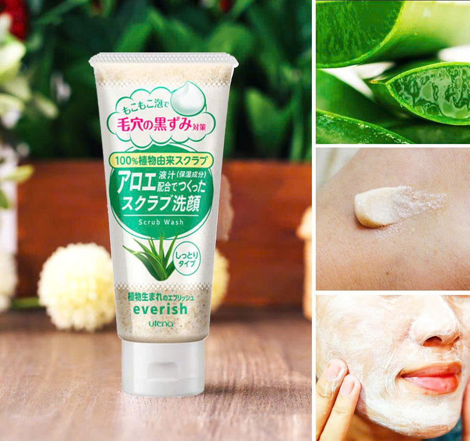 Everish Aloe Vera Scrub Wash 135g