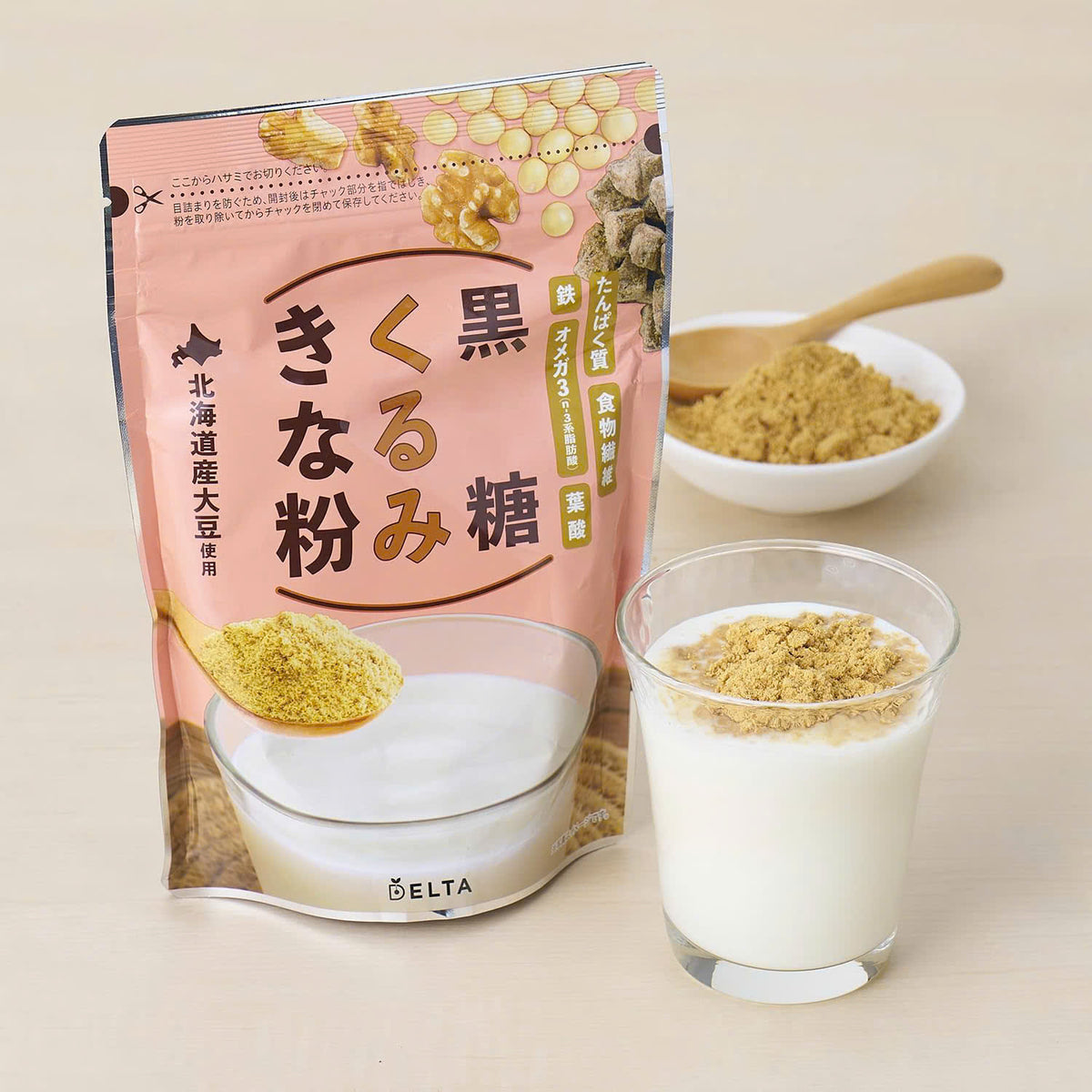 Delta walnut soybean powder 220g ORANGE