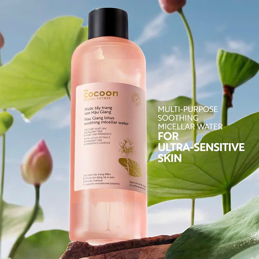 Cocoon Hau Giang lotus soothing micellar water 500ml