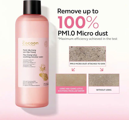 Cocoon Hau Giang lotus soothing micellar water 500ml