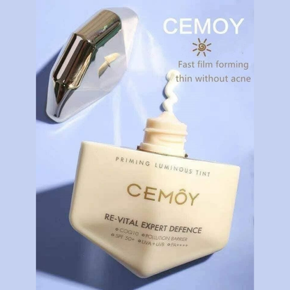 Cemoy Anti-Aging Sunscreen (Priming Luminous Tint Re-Vital Expert Defence), 50g
