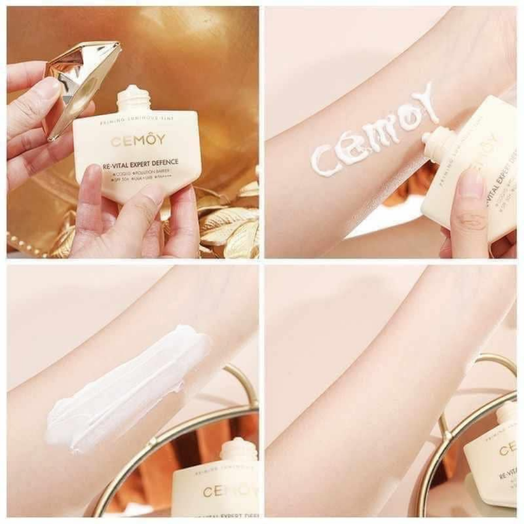 Cemoy Anti-Aging Sunscreen (Priming Luminous Tint Re-Vital Expert Defence), 50g
