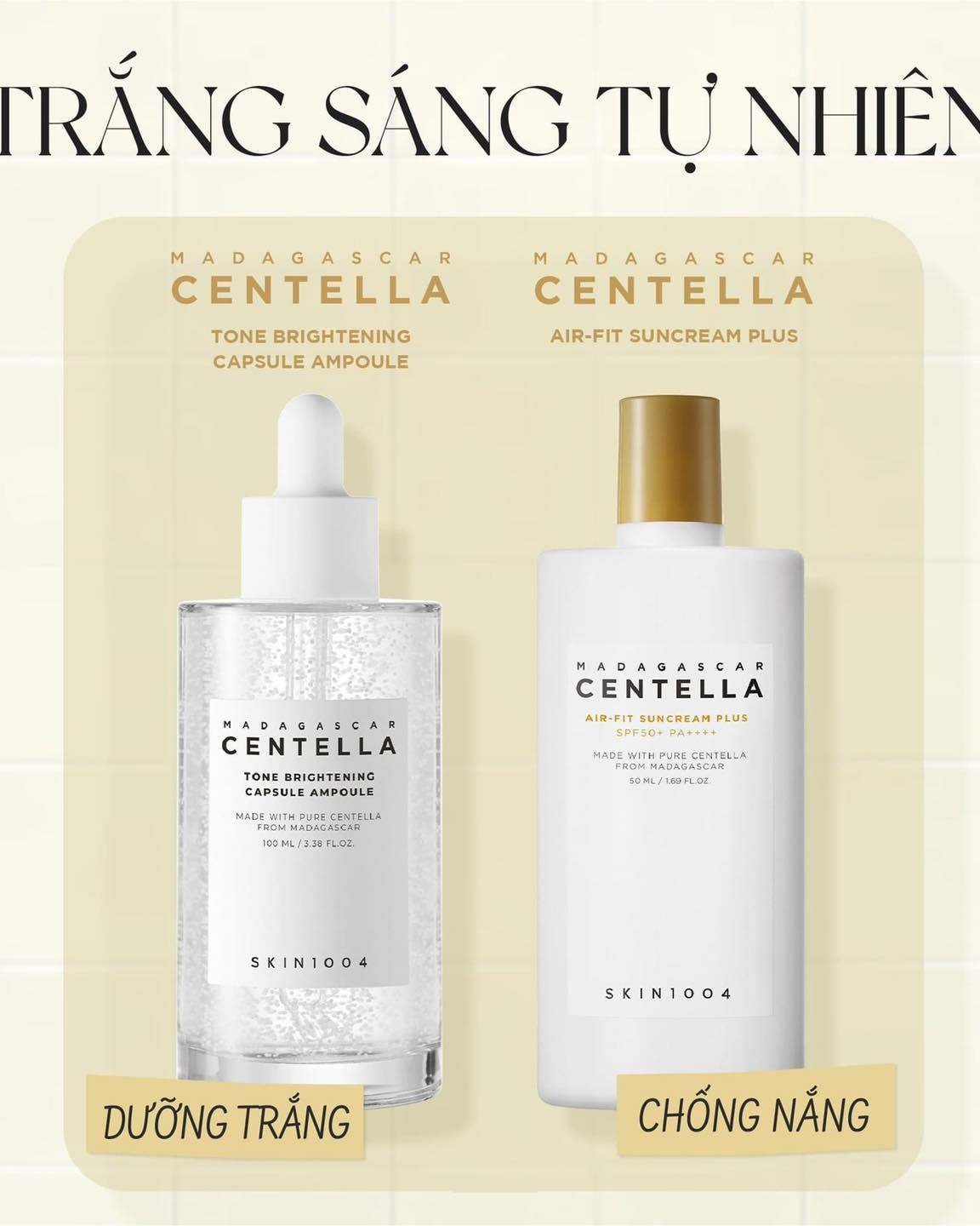 Skin1004 Centella Tone Brightening Capsule Ampoule 100ml- Made in Korea