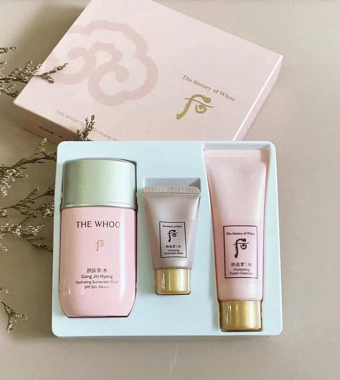 THE WHOO HYDRATING SUNSCREEN FLUID SPECIAL SET - MADE IN KOREA