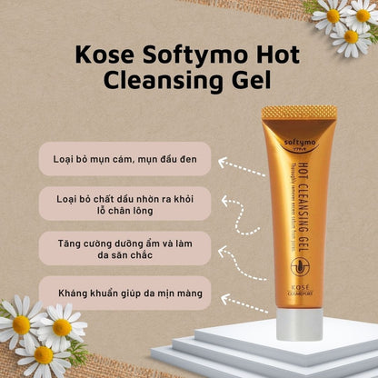Kose Softymo Hot Cleansing Gel – Warming Gel to Melt Away Sebum & Blackheads