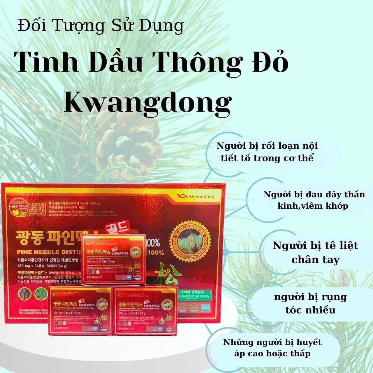 Tinh Dầu Thông Đỏ Kwangdong- Made in Korea