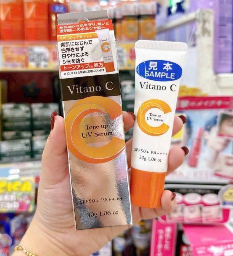 Vitano C Tone Up UV Serum SPF50+ PA++++ - Made in Japan