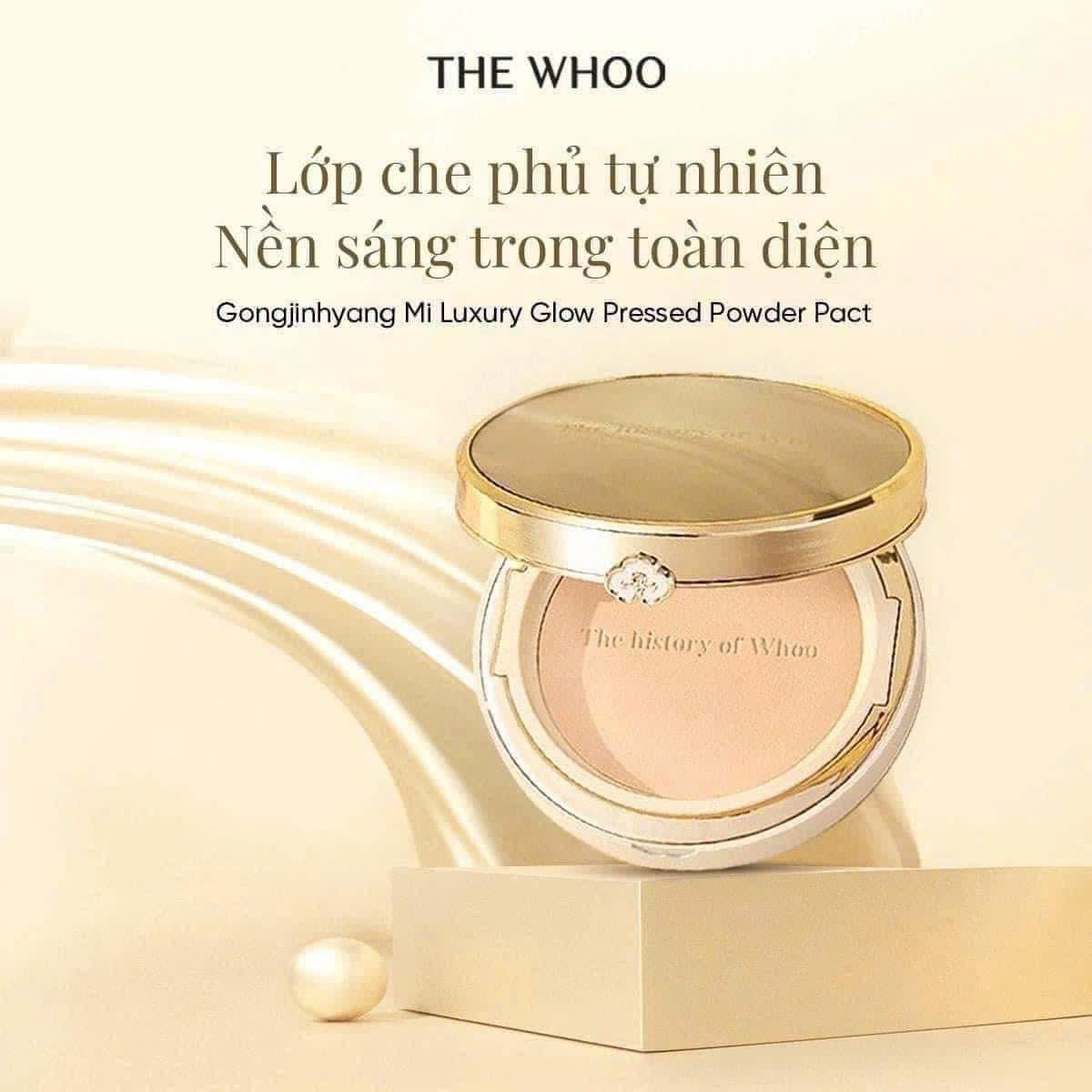 💎 The History of Whoo Gongjinhyang Mi Luxury Glow Pressed Powder Pact SPF30/PA++ Set