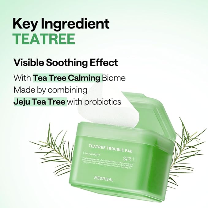 🌿 Mediheal Tea Tree Trouble Pad – Made in Korea
