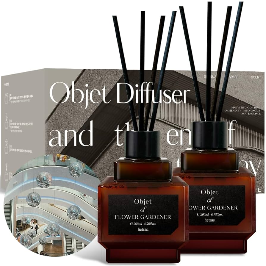 Objet Diffuser by Hetras – Premium Home Fragrance from Korea set 200ml 1+1