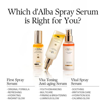 d'ALBA PIEDMONT VITATONING ANTI-AGING SERUM - MADE IN KOREA