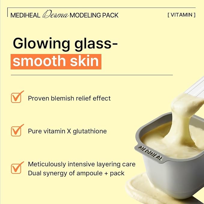 🍋 Mediheal Derma Modeling Pack [Vitamin Brightening] – Made in Korea