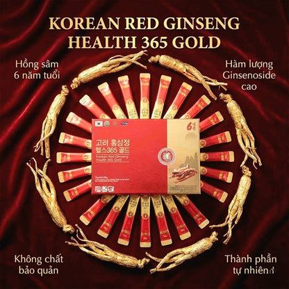 6-YEAR-OLD KOREAN RED GINSENG HEALTH 365 GOLD - Made in Korea