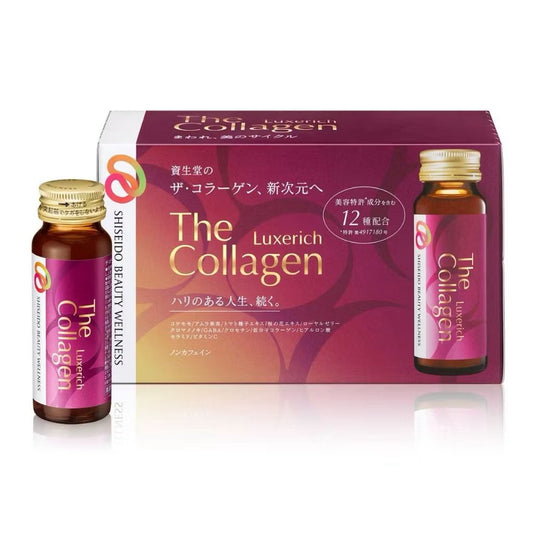 Shiseido Collagen Luxerich Drink 30 Bottles – Japanese Liquid Collagen Supplement