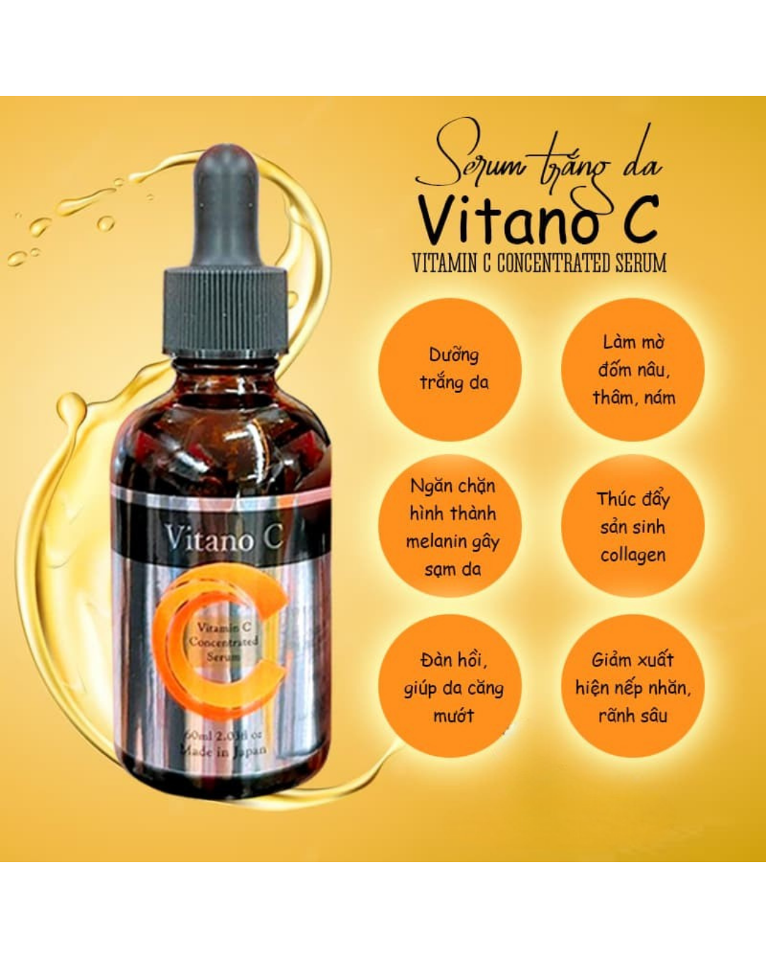 Serum Vitano C Concentrated - Made in Japan – Tinh chất Vitamin C đậm đặc từ Nhật Bản