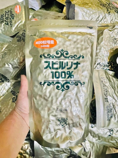 Japanese Spirulina – 2,400 Tablets Value Pack - Made in Japan