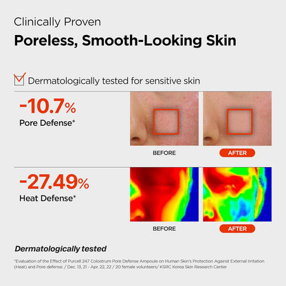PURCELL 24/7 COLOSTRUM PORE DEFENCE AMPOULE - MADE IN KOREA