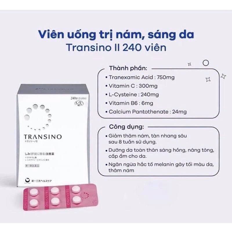 TRANSINO EX 240 tablets - Made in Japan