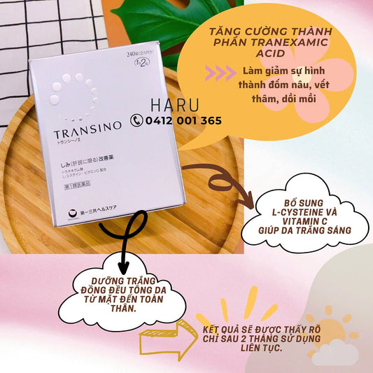 TRANSINO EX 240 tablets - Made in Japan