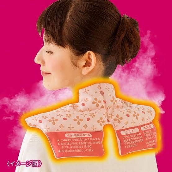 Azuki No Chikara Neck & Shoulder Warming Pad – Reusable up to 250 Times - Made in Japan