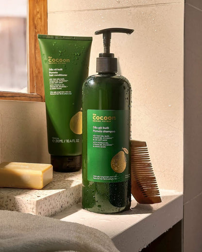 Cocoon Pomelo Shampoo 500ml & Conditioner 310ml Set– Strengthening Hair Care - Made in Vietnam