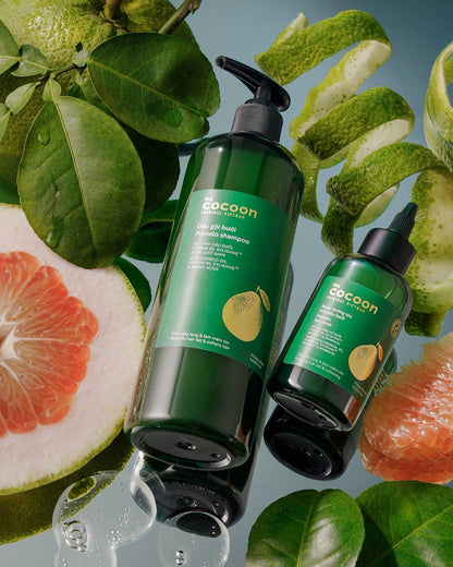 Cocoon Pomelo Shampoo 500ml & Conditioner 310ml Set– Strengthening Hair Care - Made in Vietnam