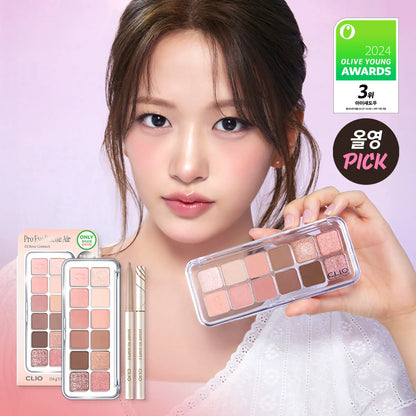 CLIO Pro Eye Palette Air 02 Rose Connect – Soft Nude Pink Palette (Dry Rose)