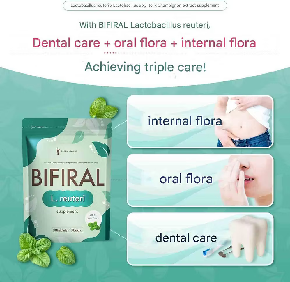 BIFIRAL – BREAKTHROUGH 3-IN-1 FORMULA FOR A HEALTHY DIGESTIVE SYSTEM AND ORAL CAVITY