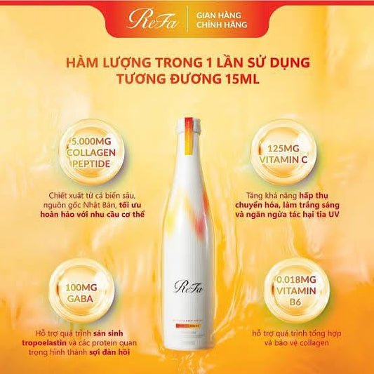 ReFa Collagen Enrich – Premium Collagen Beauty Drink - 480ml - Made in Japan
