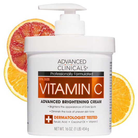 Advanced Clinicals Vitamin C Advanced Brightening Cream – 454g