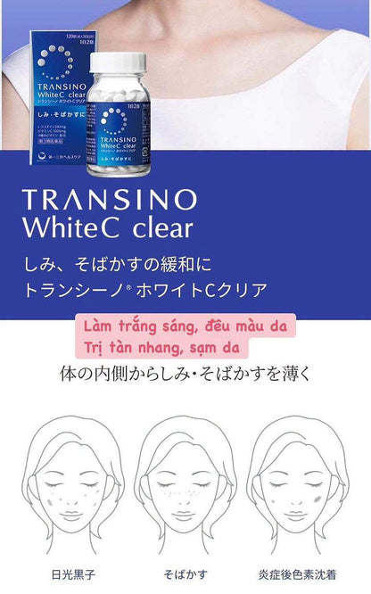 Transino White C Clear – 240 Tablets - Made in Japan