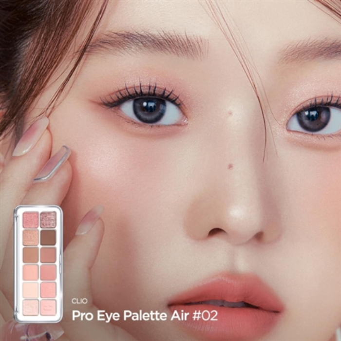 CLIO Pro Eye Palette Air 02 Rose Connect – Soft Nude Pink Palette (Dry Rose)