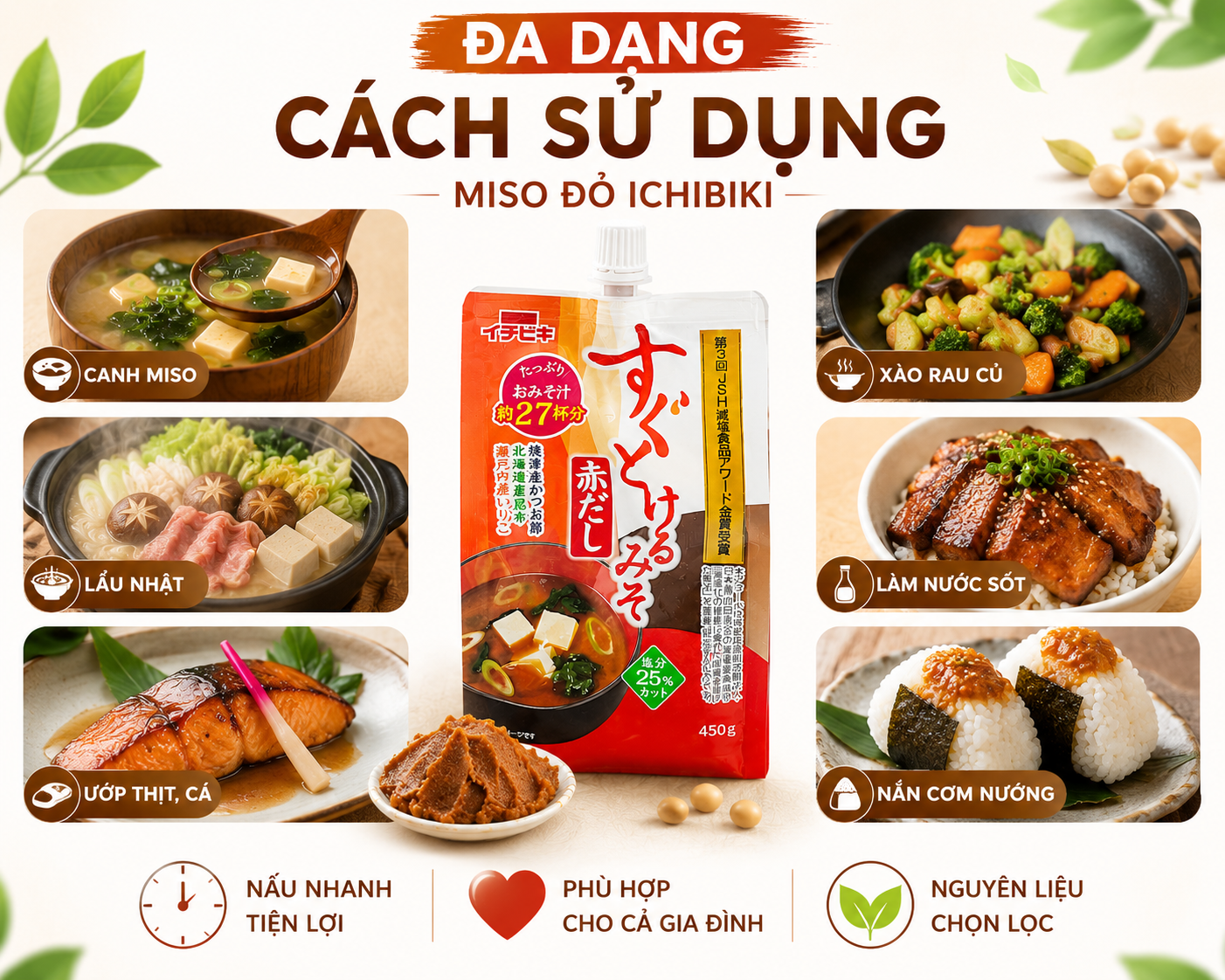 ICHIBIKI RED MISO PASTE (POUCH PACK) – MADE IN JAPAN