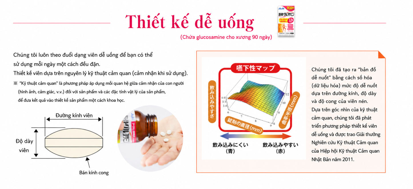 ASAHI KINGOTSU GLUCOSAMINE - MADE IN JAPAN