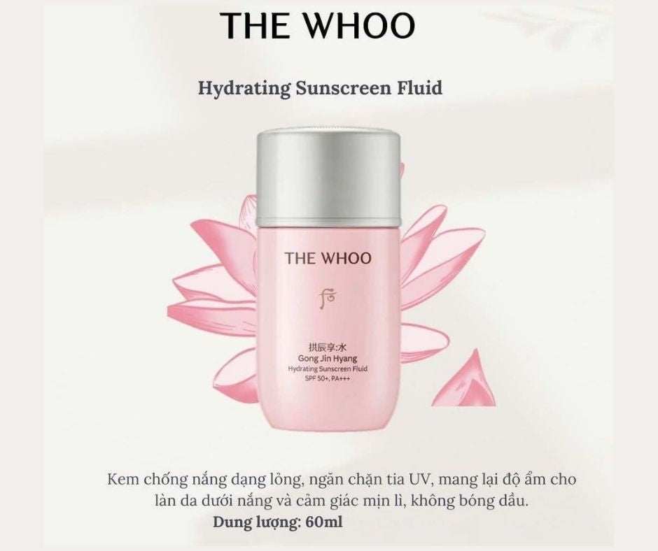 THE WHOO HYDRATING SUNSCREEN FLUID SPECIAL SET - MADE IN KOREA