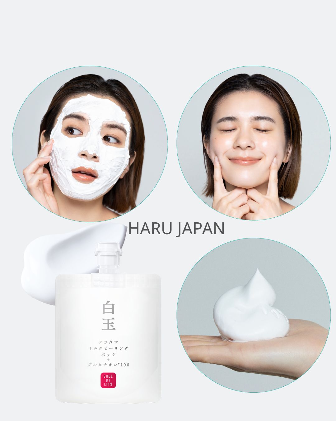 🌸☀️ SHEE BY LITS WHITE BALL PEELING PACK - MADE IN JAPAN