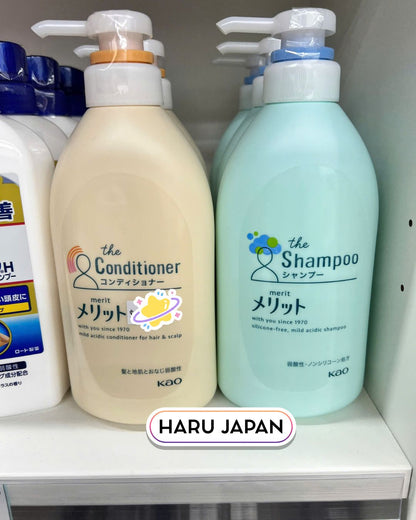 Bộ gội xả Kao Merit – Dịu nhẹ từ da đầu đến ngọn tóc