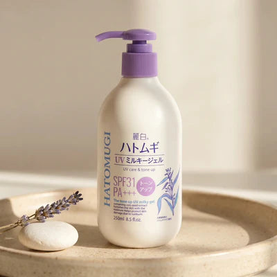 Hatomugi the tone up UV milky gel 250ml