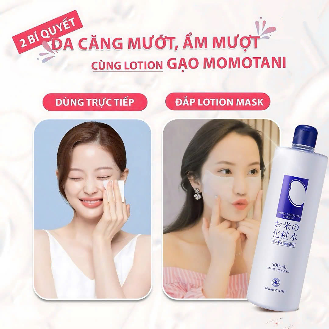 Momotani White Moisture Lotion – Made in Japan