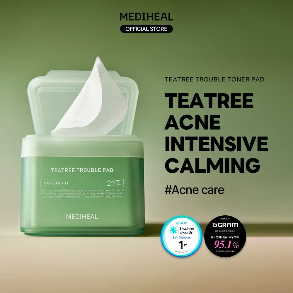 🌿 Mediheal Tea Tree Trouble Pad – Made in Korea