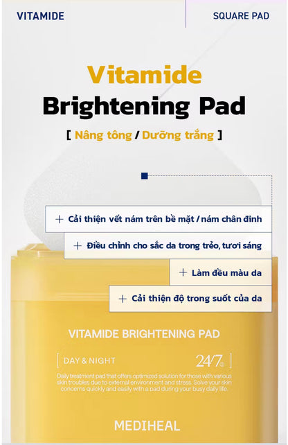 ☀️ Mediheal Vitamide Brightening Pad – Made in Korea